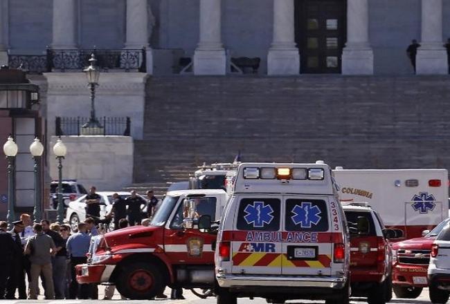 Police officer shot at US Capitol, shooter taken in custody