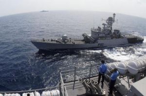 India, China square off for sea fight