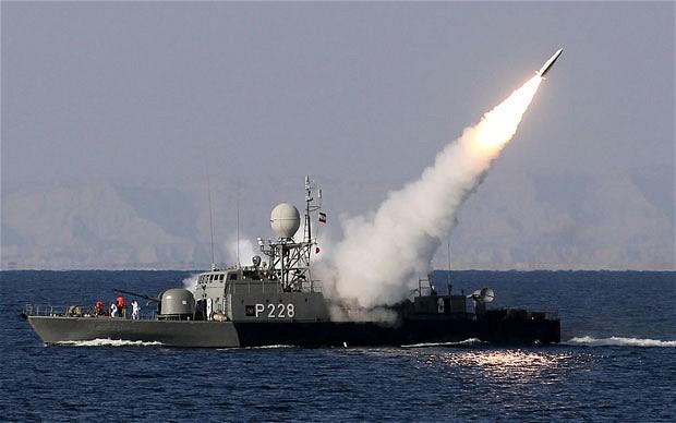 Iran test-fires missiles in Gulf exercise