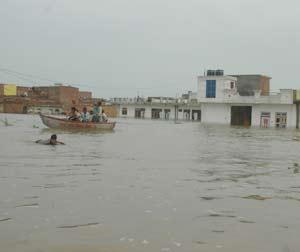 Many  villages remain islands