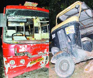 Mini Bus - auto collision, driver dead