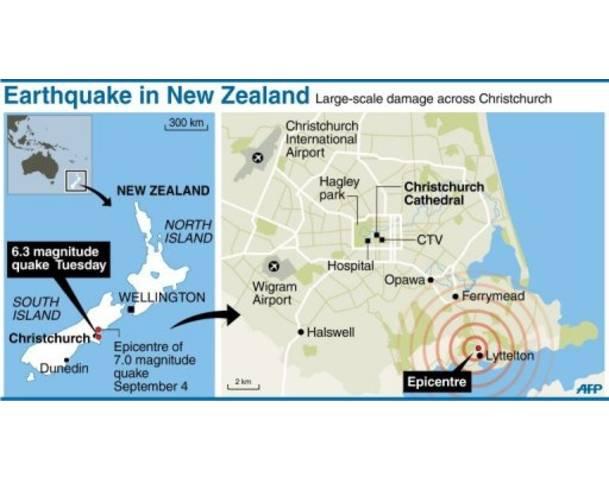 New Zealand: 5.8 magnitude earthquake rocks Christchurch