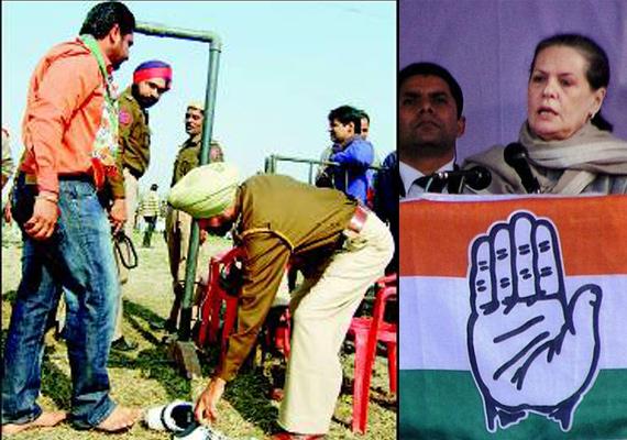 Take Off Your Shoes To Hear Rahul, No Water Bottles Allowed At Sonia Rally